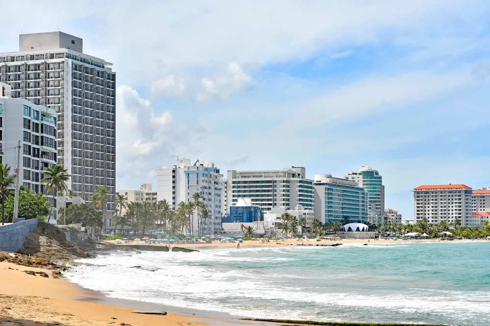Panoramic view of the beach city | San Juan Puerto Rico